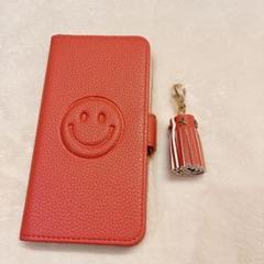 ♪ AQUOS Wish2用スマイル柄 手帳型ケース スカイレット