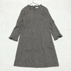 ギャラリービスコンティ ひざ丈ワンピース M フリル ブラック ブラウン