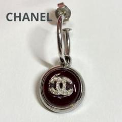 CHANEL シャネル　片耳ピアス　ココマーク　レッド
