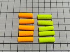 フライ用フロート 10個（オレンジ 5/イエロー5）のサムネイル