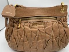 MIUMIU バッグ 茶色 ショルダー付き ミュウミュウ 12万