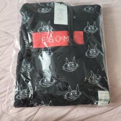 EGUMI（egumi） モノグラムビッグパーカー（L）（黒） 新品＊EGUMI ロゴ モノグラムパーカー 黒