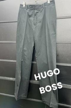 HUGO BOSS コットンパンツ　ブラック　L位（ST-013）