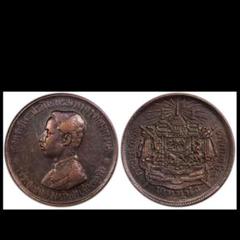 東南アジアの貨幣 タイ ラーマ5世 1バーツ銀貨 ・・・1869