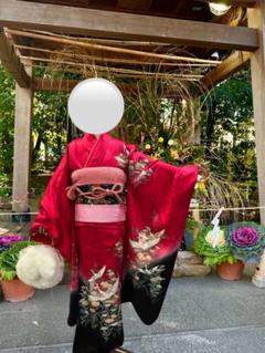 ⭐︎美品⭐︎七五三　7歳用着物・帯・小物・草履フルセット SOUBIEN 七五三 着物 7歳 販売 七歳 着物セット 女の子 作り帯