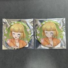 戦国乙女 小早川ヒデアキ 缶バッジ 屏風 フィルム風キーチェーン