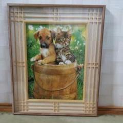 犬と猫の額縁