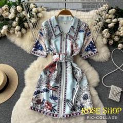 ワンピース　半袖　レディース　ドレス　レース　ロング　パーティー　花柄