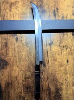 森本光一作　和牛刀 切付 黒打 包丁　8寸　白ニ鋼　ウェンジ白水牛八角柄 森本光一作 和牛刀 黒打 包丁 8寸 白ニ鋼 紫檀白水牛八角柄