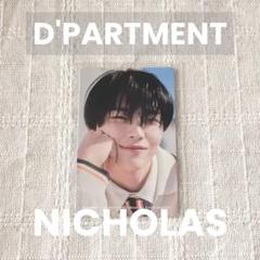 【&TEAM】NICHOLAS トレカ D'PARTMENT