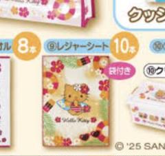Sanrio　ハローキティ当りくじ　9 レジャーシート　9点セット　匿名　新品 新品 sanrio ハローキティ 当たりくじ ⑨レジャーシート 日焼け