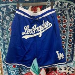 Dodgers パンツ LA MLB 半ズボン ジム ウェア 練習着 ブルー