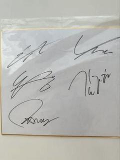 N.Flying エヌフライングの直筆サイン色紙
