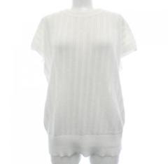 美品 theory luxe 24SS ニットシェルトップ ホワイト 38 theory luxe 半袖ニット ホワイト 38 - メルカリ