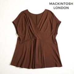 441u*マッキントッシュロンドン カシュクール フレンチスリーブ ブラウス