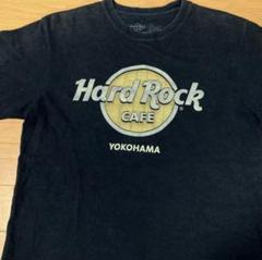 Hard Rock CAFE YOKOHAMA プリント Tシャツ S 黒 古着