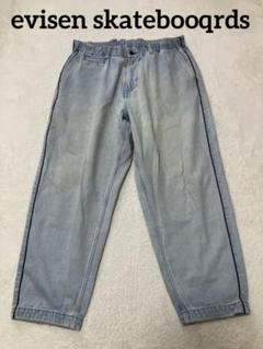 Evisen デニム ワイドパンツ Lサイズ Evisen】NEW STANDARD DENIM 24 black エビセン デニム パンツ