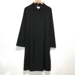 タグ付き新品　ATON エイトン　ブラックステンカラーコート　日本製　04 黒色