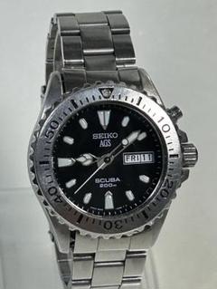 稼働品 SEIKO AGS SCUBA 200m ブラックダイバーズウォッチ 2025年最新】SEIKO AGS 200mの人気アイテム - メルカリ