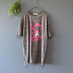 ピーナッツ［M］美品　シワになりにくい薄手素材　スヌーピー　半袖Tシャツ　メンズ