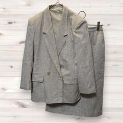 6081【BELL amica】セットアップ（9AR）ジャケット スカート 麻
