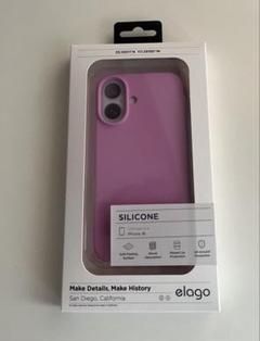 【elago】 iPhone 16 ケース　アイスレッド　ピンク