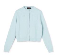 1回着用】CABaN コットンカシミヤクルーネックカーディガン