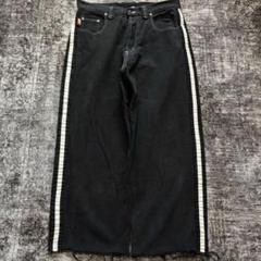 最新情報 バギーデニム kikwear y2k 90s ブラック jnco サイドライン パンツ
