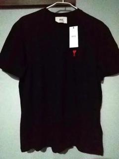AMI PARIS 新品 M 黒 Tシャツ 韓国 アミパリス ユニセックス