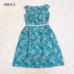 美品♡TOCCA トッカ ひざ丈ワンピース 花柄 総刺繍 リボン　0 TOCCA - 【新品/未使用】TOCCA☆フラワー刺繍ワンピースの通販