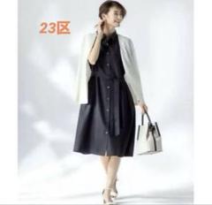 未使用■ 23区  大きいサイズ　上質アンゴラ ラムウール コート 黒 セール】 アンゴラ コート （その他アウター）｜BLACK FORMAL