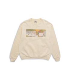 古着 アヒルと少年 スウェット ライトイエロー サイズL*ST187