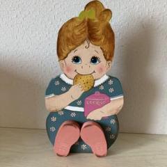 トールペイント作品 女の子 25cm×13cm