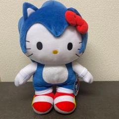 ソニック×キティ　スーパージャンボぬいぐるみ タグ付】 ソニック キティ スーパージャンボぬいぐるみ