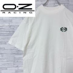 【激レア】ozレーシング 半袖Tシャツ ワンポイントロゴ ホワイト L