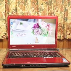人気・希少真っ赤なノートパソコン⭐️すぐ使えるWindows10⭐️Corei3
