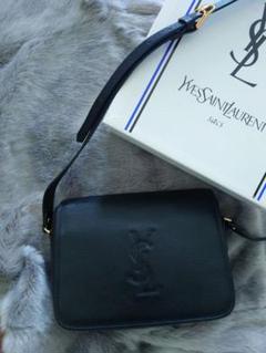 【極美品】【 YVES SAINT LAURENT】レザーショルダーバッグ