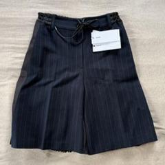 sacai ハーフパンツ ショートパンツ プリーツ　ドッキング　ストライプ　2 新品 sacai ドッキング ハーフパンツ プリーツスカート サカイ