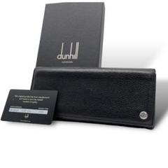 美品箱付き dunhill 1691 長財布 ブラック レザー 二つ折り