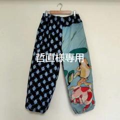 ワイド 季節手拭い 染めムラ有 柿渋染め もんぺ【鯉空】ハンドメイド