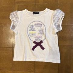 BeBe パリ名所プリント Tシャツ 110
