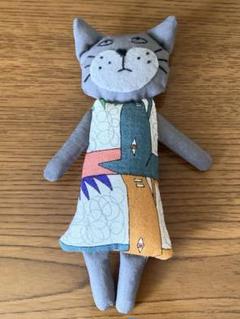 ハンドメイドミナペルホネン ぬいぐるみ猫さん