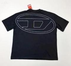 DIESEL 大きなロゴプリント Tシャツ ブラック S