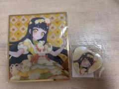 ひみつのアイプリ　dmm 鈴風つむぎ　缶バッジ　色紙　2点セット