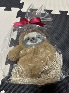 ナよ　ナマケモノぬいぐるみ　オーダーメイド　トレカケース 定期入れ パスケース ぬいぐるみ ナマケモノ トレカケース