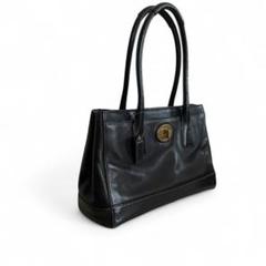 COACH コーチ ハンドバッグ F11533 ターンロック ブラック レザー