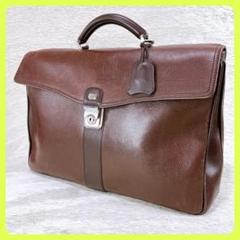 ダンヒル DUNHILL 本革 幅広 ビジネスバッグ ブリーフケース A4可 ✧