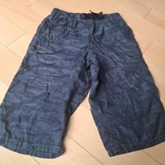 ダークグレー迷彩柄ハーフパンツ　160 キッズ