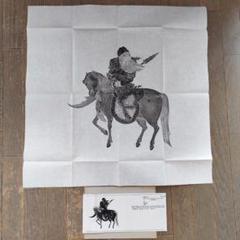桃園　珍品！　鯖とさざゑ　色紙絵（日本画） 桃園珍品！鯖とさざゑ色紙絵（日本画）