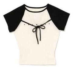 トップス andmary Alma cachecoeur tops black ANDMARY】Alma cachecoeur tops